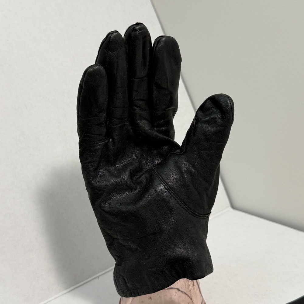 Genuine Leather Fourchette Gloves WPL 12931 Vintage - Picture 2 of 12